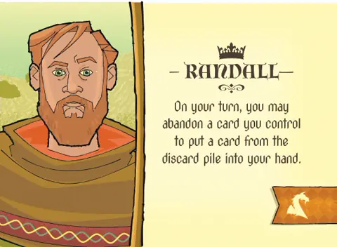 Randall Leader promo card with his discard-pile ability.